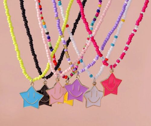 Collier perles étoile