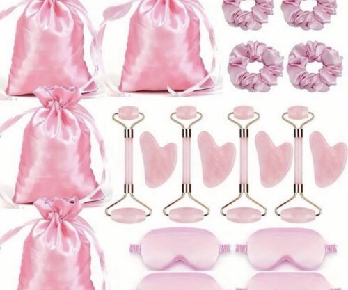 Set skincare rose quartz