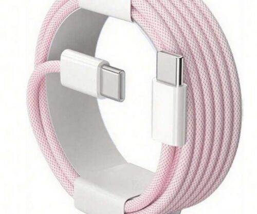 Câble chargeur rose