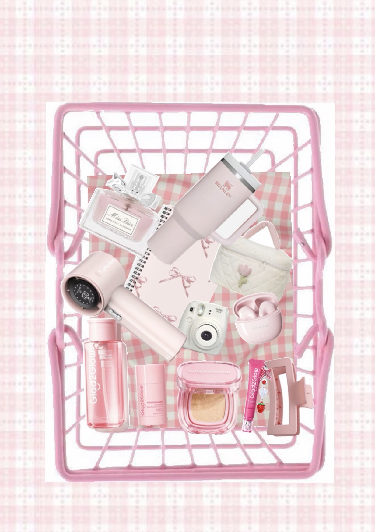 Panier girly aesthetic