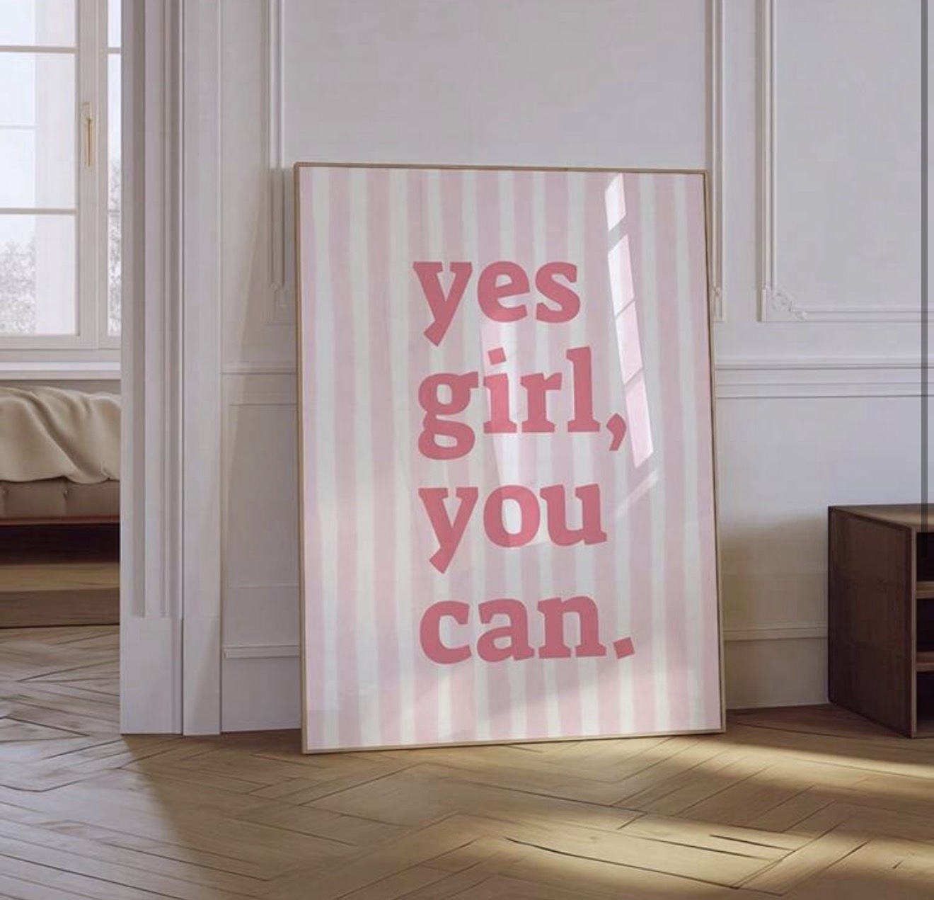 Tableau girly “Yes girl, you can”