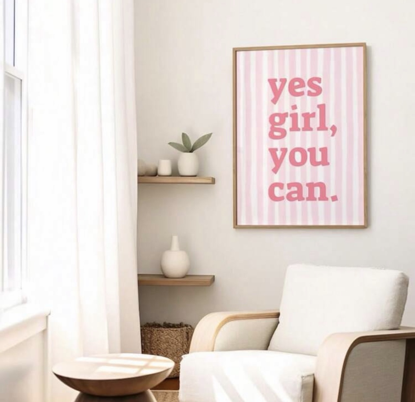 Tableau girly “Yes girl, you can” – Image 2