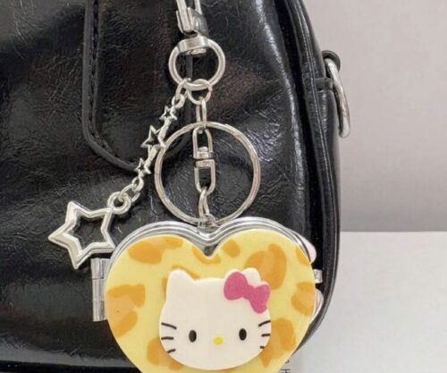 Porte-clés miroir Hello Kitty