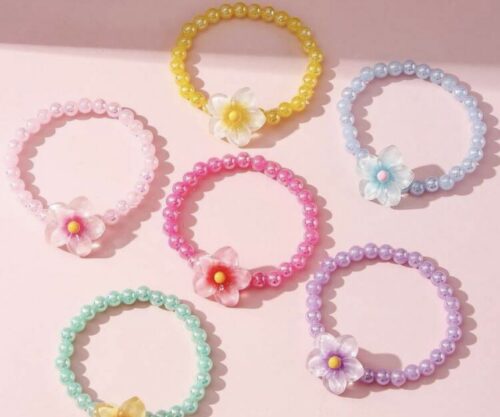 Bracelet Fleur Coloré ( unité )