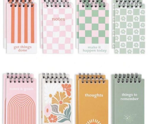 Mini carnet spirales girly