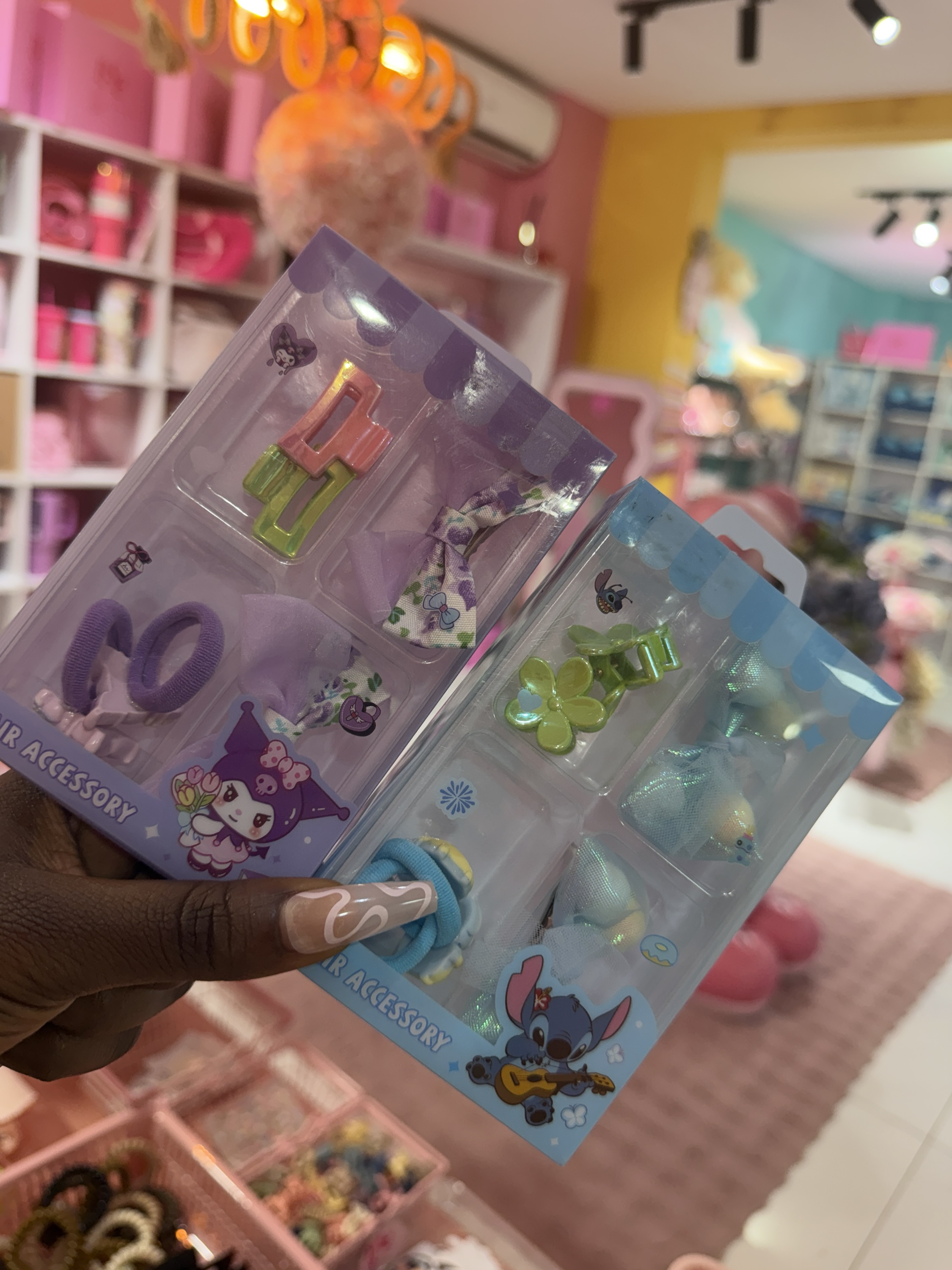 Set d’accessoires cheveux Stitch & Kuromi – Image 2