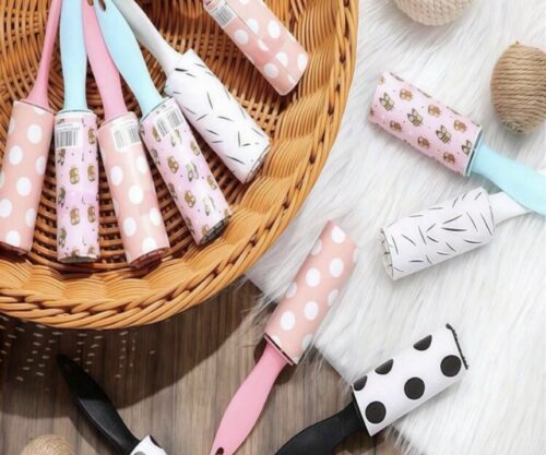 mini rouleaux adhésifs anti-peluches