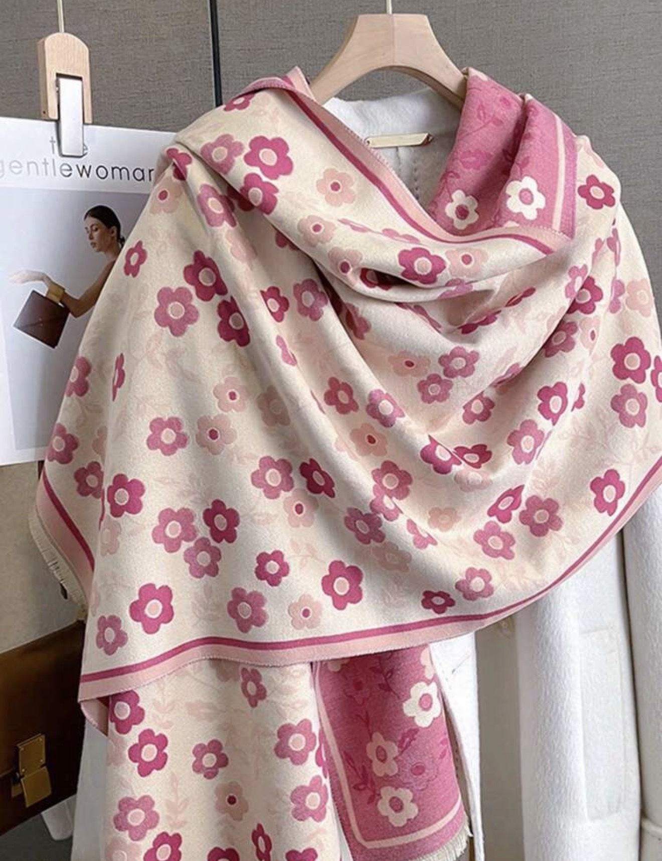 Foulard fleuri girly – Image 2