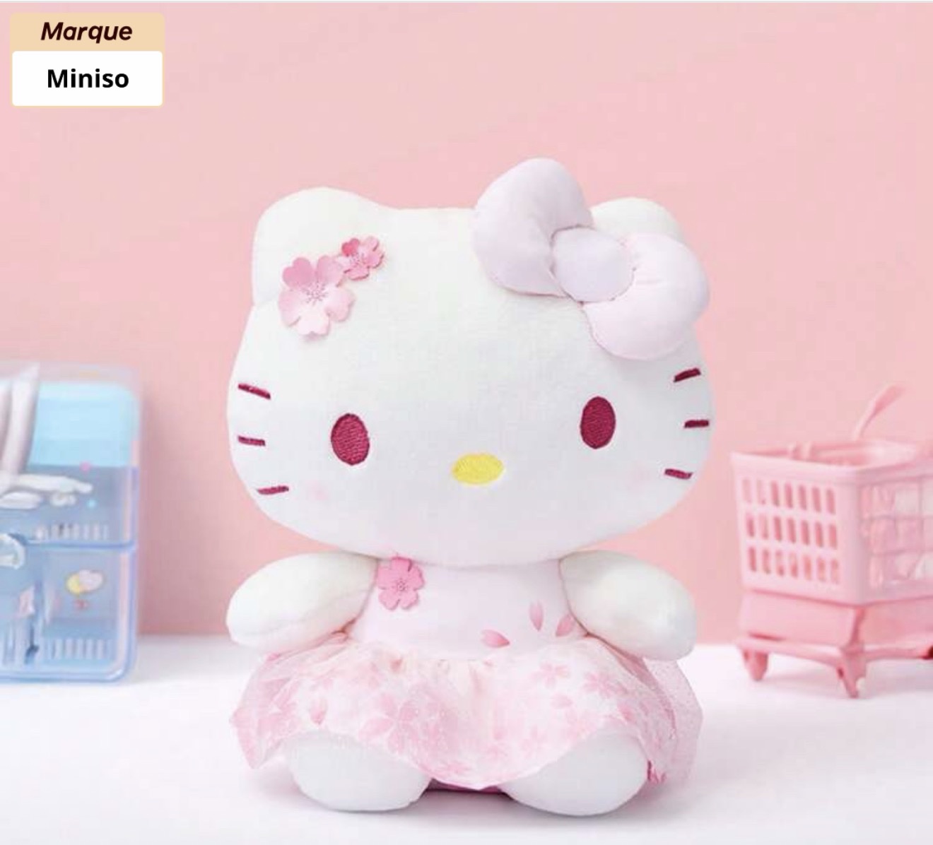 Peluche miniso hello kitty